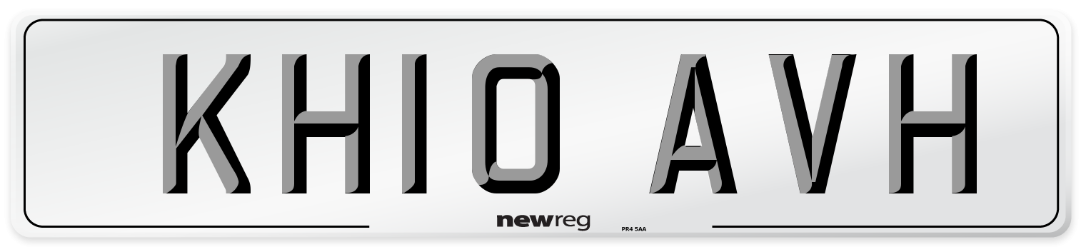 KH10 AVH Number Plate from New Reg